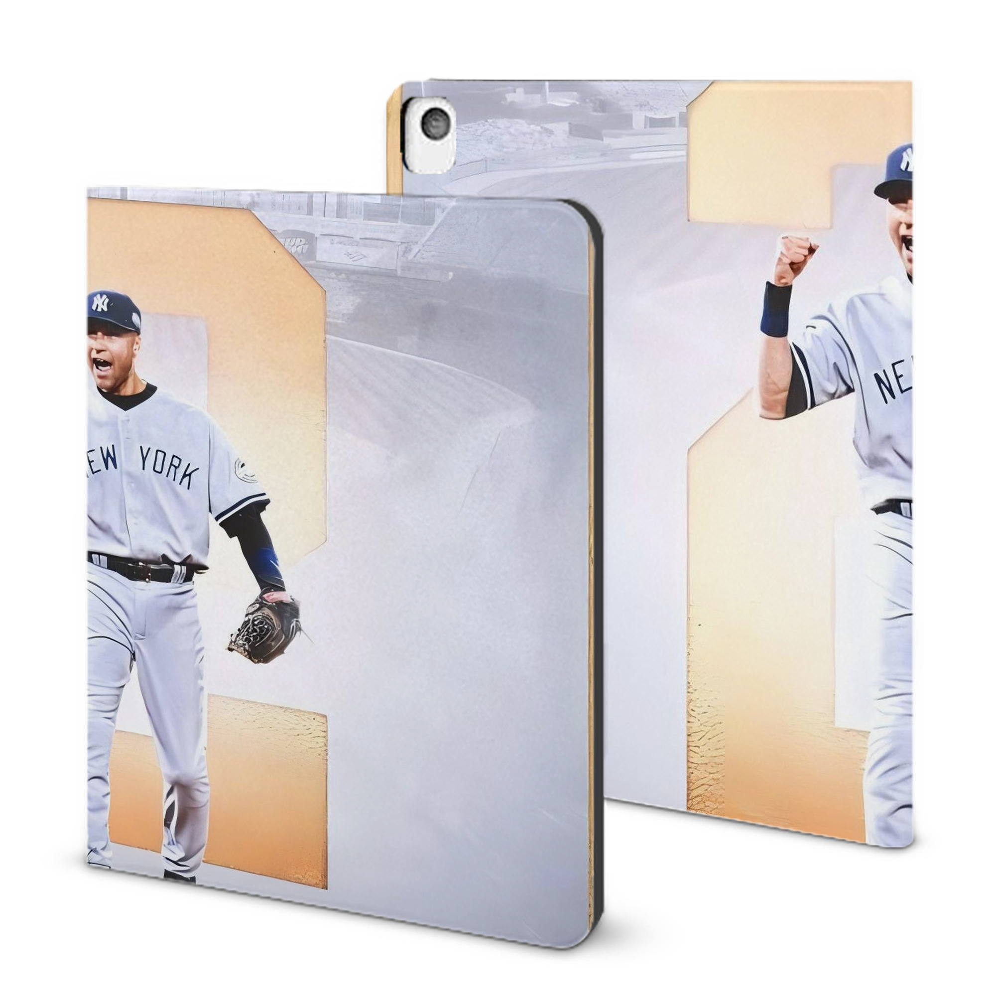 Derek Jeter 112 IPad Book-Style Case With Pencil Slot – Slim PU & TPU Cover – Full Protection, Precise Fit, Water & Scratch Resistant